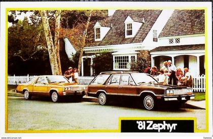 ► MERCURY  Zephyr 1981 -  Garage Automobile Publicity (Litho.U.S.A) Roadside