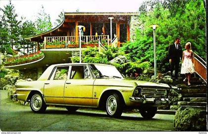 ► STUDEBAKER LARK Cruiser 1966   Couple    - Automobile Publicity    (Litho in U.S.A.) Roadside