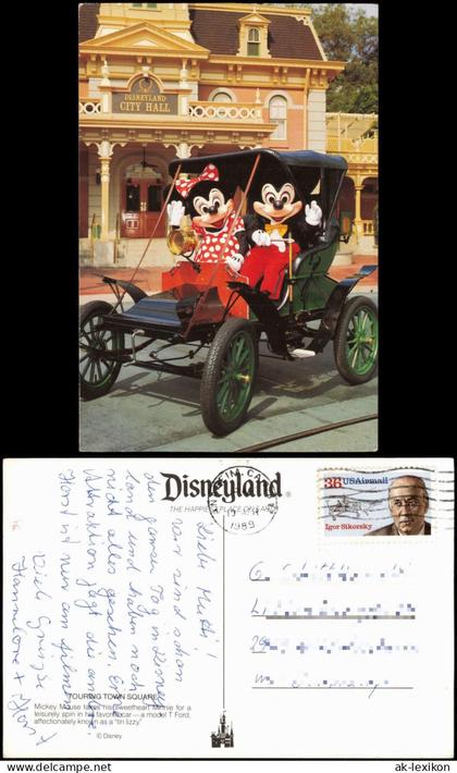Anaheim Disneyland Mickey Mouse and Minnie, City Hall Building 1989