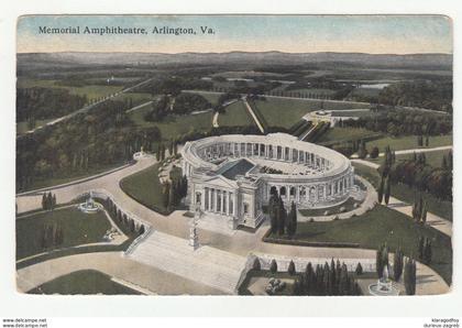 Memorial Amphitheatre, Arlington old postcard not posted bb200101