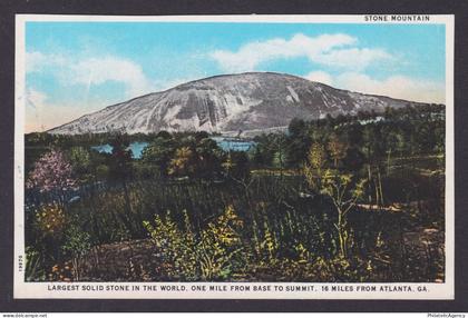 Postcard, United States, Atlanta GA, Stone Mountain