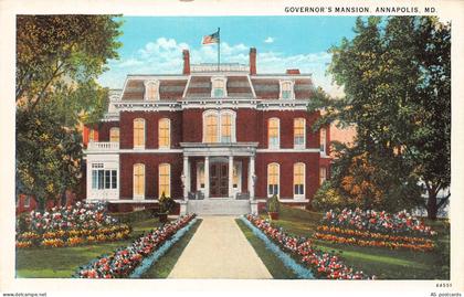 B358 US Governor's Mansion Annapolis Maryland vintage postcard