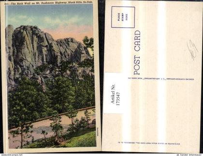 173547,South Dakota Black Hills the Rock Wall on Mount Rushmore Highway