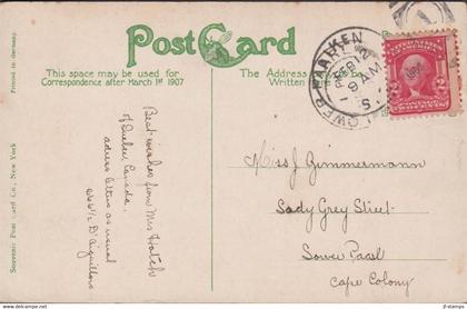 1908. USA. Postcard (Scene on Withney Drive, ALKEN) with  2 CENTS WASHINGTON cancelled ALKEN FEB 12 1908 t... - JF437550