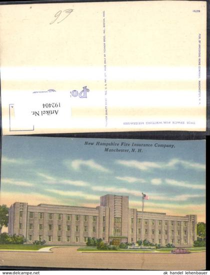 192404,New Hampshire Manchester New Hampshire Fire Insurance Company