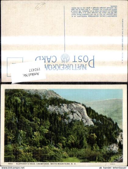 192437,New Hampshire White Mountains Crawfords Elephants Head