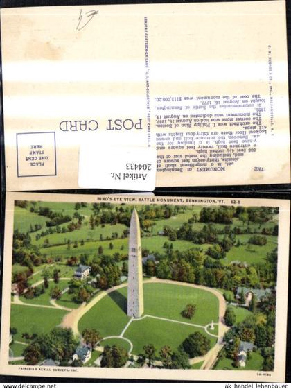 204433,Vermont Bennington Battle Monument Fliegeraufnahme
