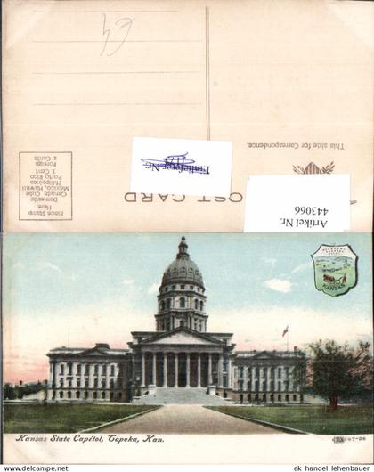 443066,Kansas Topeka State Capitol Gebäude