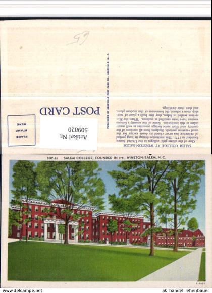 509820,North Carolina Winston-Salem College Schule Gebäude