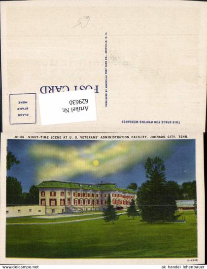 629630,Night-Time Scene at US Veterans Administration Facility Johnson City Tennessee