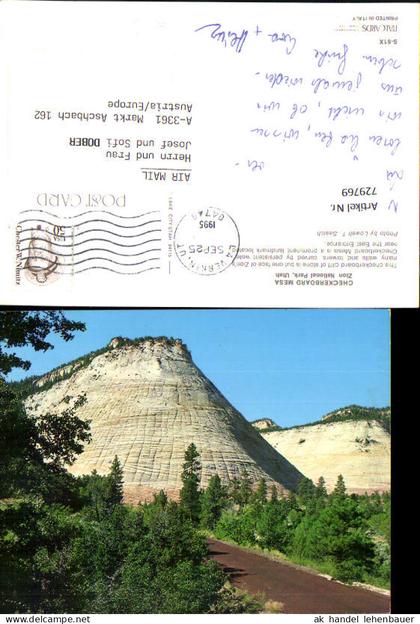 729769 Utah Zion National Park Checkerboard Mesa Gesteinsformation USA