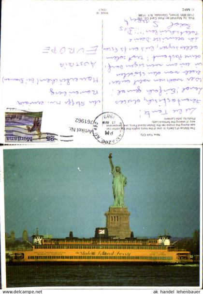 761962 New York City, Statue of Liberty, Staten Island Ferry New York County USA