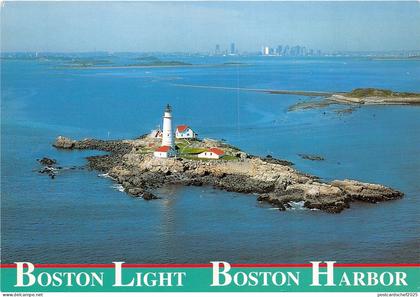 BR30726 Historic boston light Boston United States