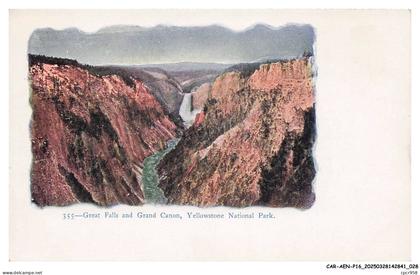 CAR-AENP16-0902-ETATS-UNIS - YELLOWSTONE national park - Great falls and grand canon
