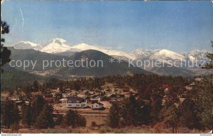 Estes Park Panorama Rocky Mountains National park