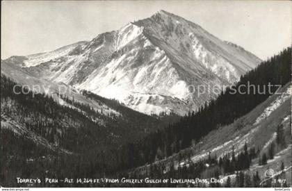 Georgetown Colorado Torreys Peak Grizzly Gulch of Loveland Pass Rocky Mountains