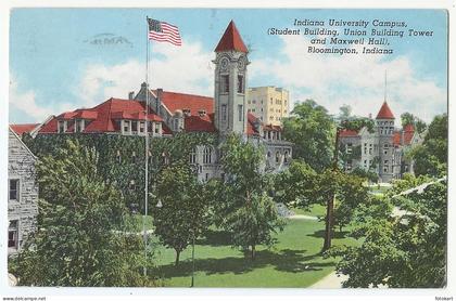 Indiana University Campus, Vintage PC, Bloomington Indiana, 1957