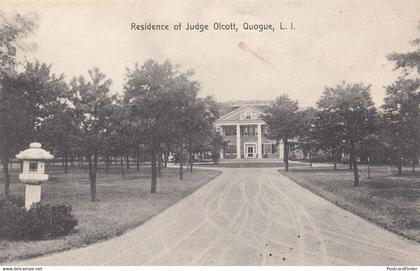 Judge Olcott Residence New York Long Island Antique USA Postcard