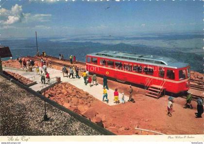 Pikes Peak Colorado Springs Colorado USA Streamline diesel cog train