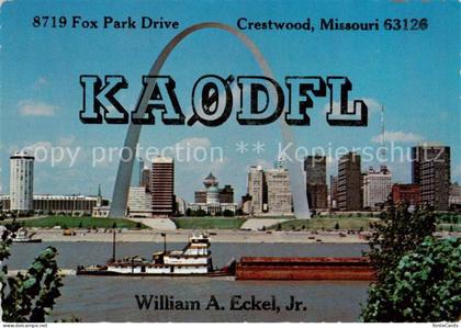 St Louis Missouri MO USA Gateway Arch and Downtown St Louis