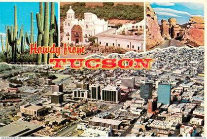 Tucson Aerial view of Downtown Tucson andthe Santa Catalina Mountains