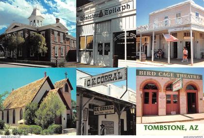 US12 USA AZ Tombstone Arizona multi view O.K. Corral 2000 Billy Mitchell stamp