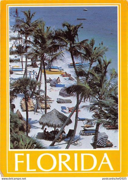 US14 USA FL Florida beach from above 1988 Sikorsky stamp