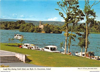 US88 Ireland Lough Key showing Castle Island near Boyle Roscommon