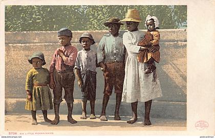 Black Americana - Six little children - Publ. Detroit Photographic Co. 5738