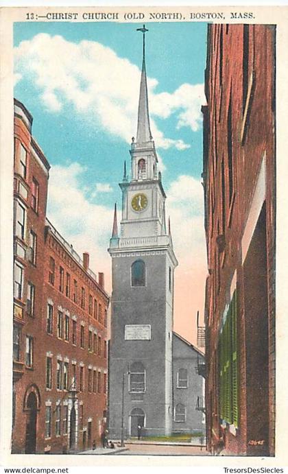 CPA Amérique > Etats-Unis > MA - Massachusetts > Boston Christ Church Old North