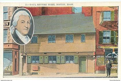 CPA Amérique > Etats-Unis > MA - Massachusetts > Boston Paul Revere Home