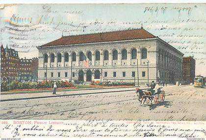 CPA Amérique > Etats-Unis > MA - Massachusetts > Boston Public Library