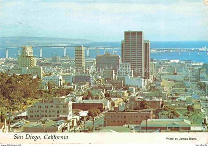 SAN DIEGO California USA San-Diego-Coronado-Bridge Skyline Hafen Bucht Hochhaeus
