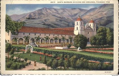 Santa Barbara California Santa Barbara Mission Grounds