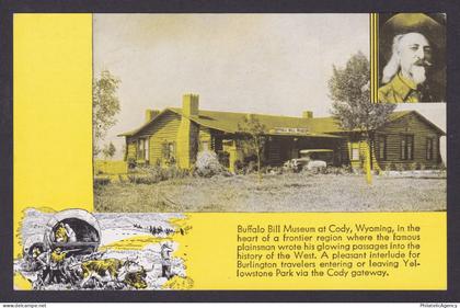 Postcard, United States, Cody WY, Buffalo Bill Museum