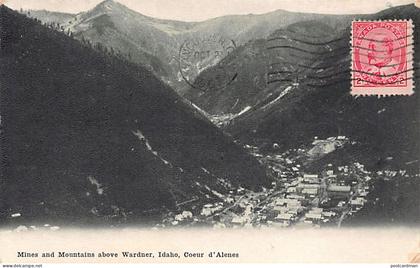 Usa - COEUR D'ALENES (ID) Mines and mountains above Wardner
