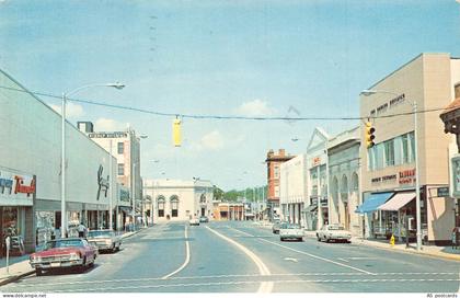 US Connecticut 1963 Wall Street Norwalk vintage postcard B957