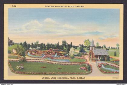 Postcard, United States, Dallas TX, Laurel Land Memorial Park