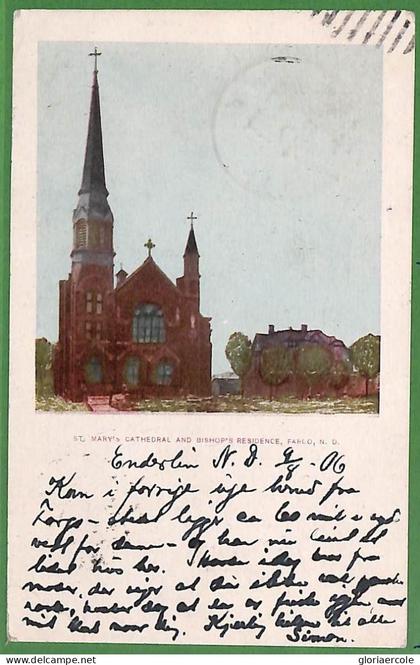 ak8255 - USA - VINTAGE POSTCARD - North Dakoda, FARGO - 1906