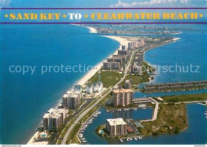 Clearwater Beach Sand Key Air view