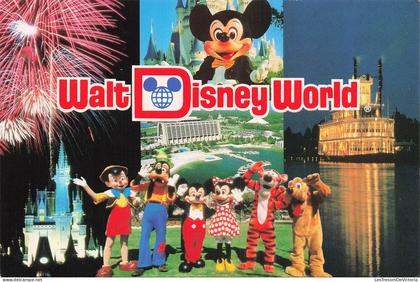ETATS UNIS - Walt Disney World - Feux d artifice - Magic Kingdom - Empress Lilly - Personnages célèbres - Carte postale