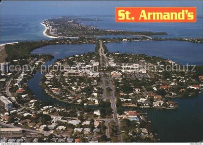 Sarasota St Armands Circle aeriel view