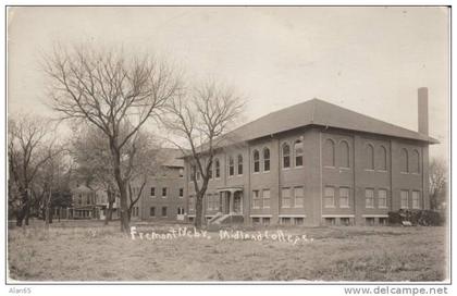 Fremont NE Nebraska, Midland College, Architecture Campus Buildings, c1910s Vintage Real Photo Postcard