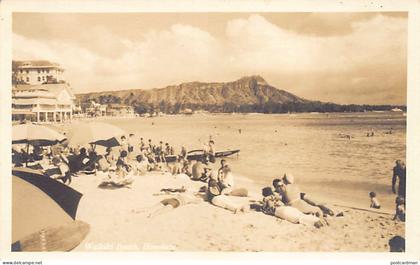 Hawaii - HONOLULU - Waikiki Beach - REAL PHOTO