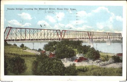 Sioux City Omaha Bridge crossing the Missouri River