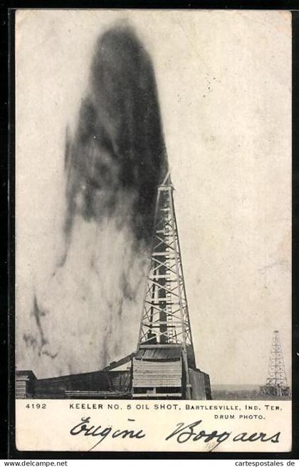 AK Bartlesville, IN, Keeler No. 5 Oil Shot
