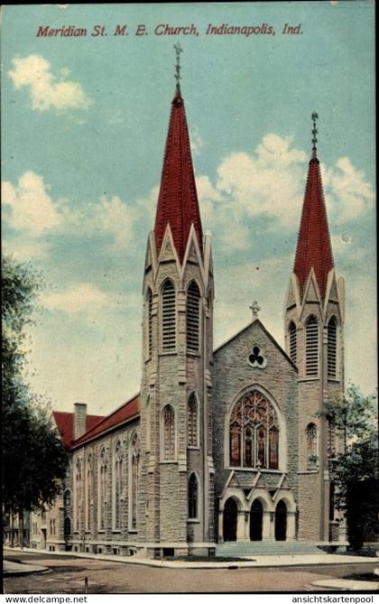 CPA Indianapolis Indiana USA, Meridian Street Kirche