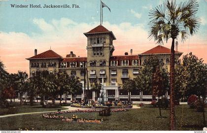 A024 US Florida Jacksonville Windsor Hotel vintage postcard