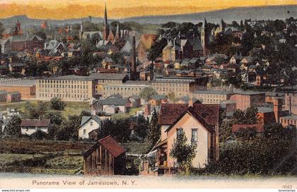 US New York Panorama View of Jamestown vintage postcard B964