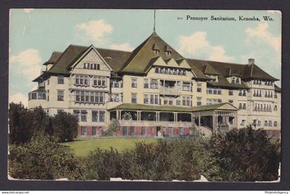 Postcard, United States, Kenosha WI, Pennoyer Sanitarium